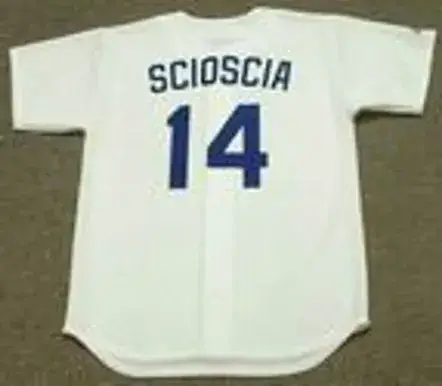 MIKE SCIOSCIA Los Angeles Dodgers 1988 Majestic Cooperstown Throwback Home Jersey 
