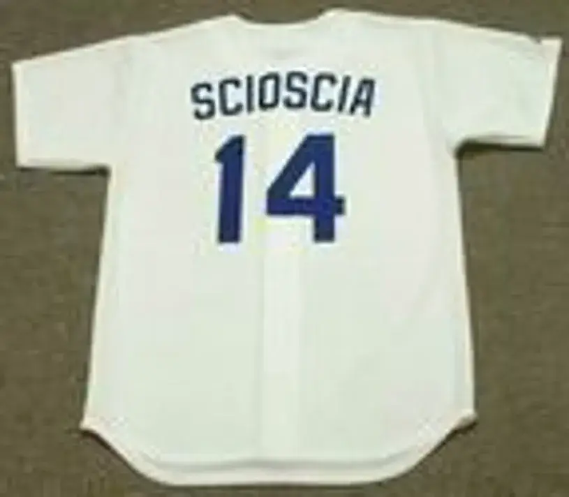 MIKE SCIOSCIA Los Angeles Dodgers 1988 Majestic Cooperstown Throwback Home Jersey 