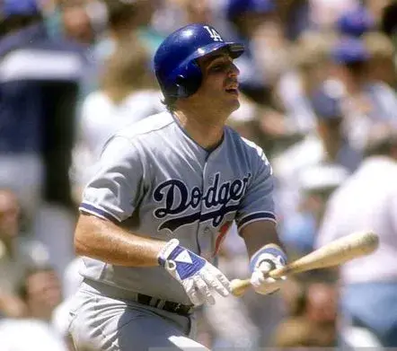 MIKE SCIOSCIA Los Angeles Dodgers 1988 Majestic Throwback Away Baseball Jersey 