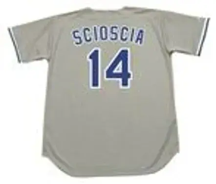 MIKE SCIOSCIA Los Angeles Dodgers 1988 Majestic Throwback Away Baseball Jersey 
