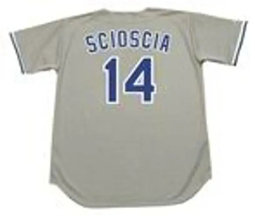 MIKE SCIOSCIA Los Angeles Dodgers 1988 Majestic Throwback Away Baseball Jersey 