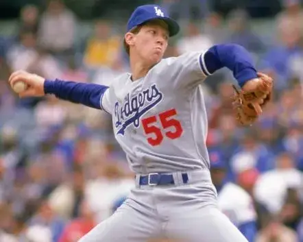 OREL HERSHISER Los Angeles Dodgers 1988 Away Majestic Throwback Baseball Jersey 