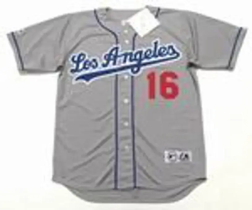 PAUL LODUCA Los Angeles Dodgers 2003 Majestic Throwback Away Baseball Jersey 