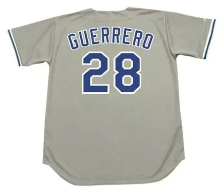 PEDRO GUERRERO Los Angeles Dodgers 1983 Away Majestic Throwback  Baseball Jersey 
