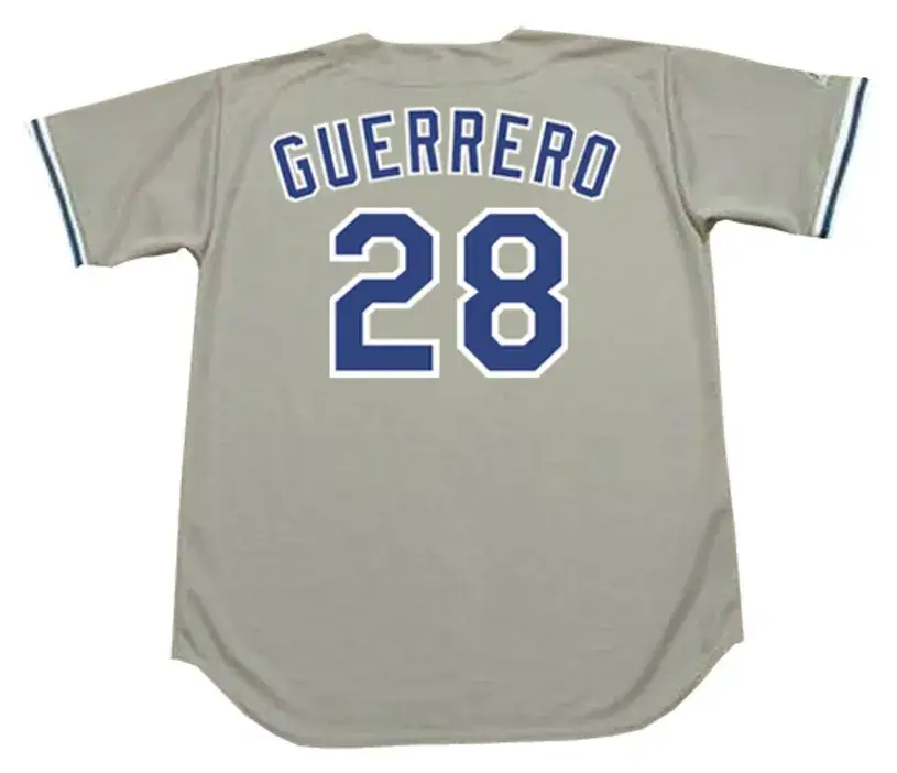 PEDRO GUERRERO Los Angeles Dodgers 1983 Away Majestic Throwback  Baseball Jersey 