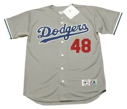 RAMON MARTINEZ Los Angeles Dodgers 1990 Majestic Throwback Away Baseball Jersey