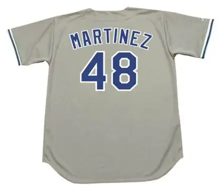 RAMON MARTINEZ Los Angeles Dodgers 1990 Majestic Throwback Away Baseball Jersey 