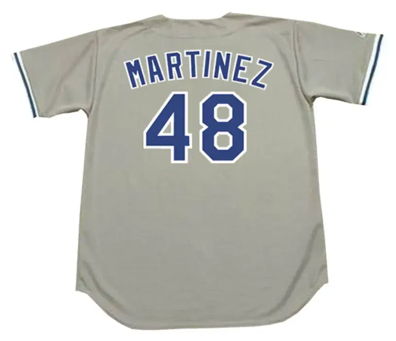 RAMON MARTINEZ Los Angeles Dodgers 1990 Majestic Throwback Away Baseball Jersey 