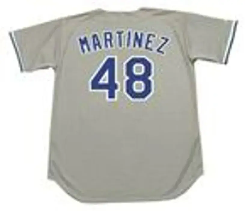 RAMON MARTINEZ Los Angeles Dodgers 1990 Majestic Throwback Away Baseball Jersey 