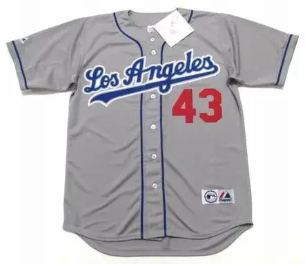 RAUL MONDESI Los Angeles Dodgers 1999 Majestic Throwback Away Baseball Jersey