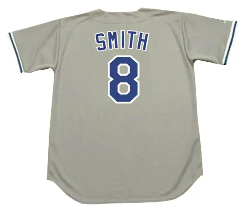REGGIE SMITH Los Angeles Dodgers 1978 Majestic Throwback Away Baseball Jersey 