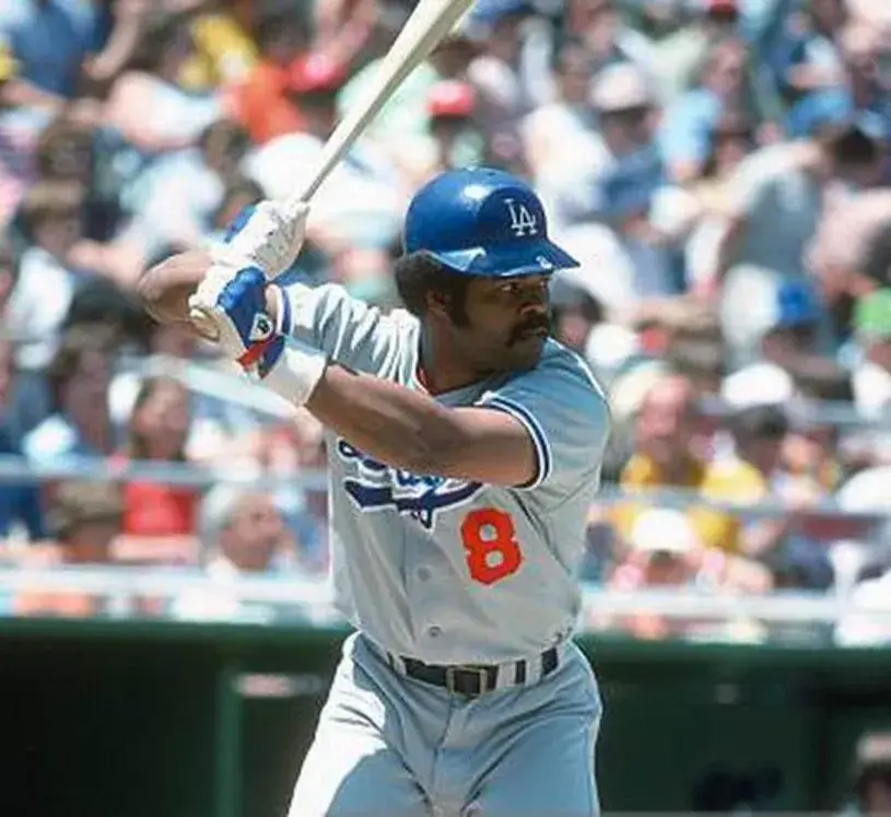 REGGIE SMITH Los Angeles Dodgers 1978 Majestic Throwback Away Baseball Jersey 