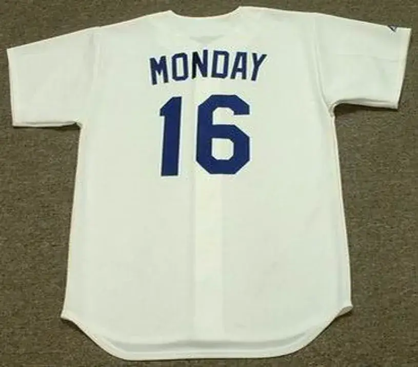 RICK MONDAY Los Angeles Dodgers 1981 Majestic Cooperstown Throwback Home Jersey 