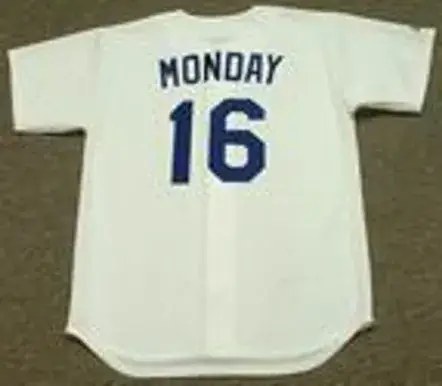 RICK MONDAY Los Angeles Dodgers 1981 Majestic Cooperstown Throwback Home Jersey 