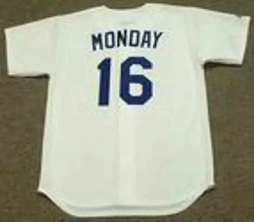 RICK MONDAY Los Angeles Dodgers 1981 Majestic Cooperstown Throwback Home Jersey 
