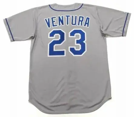 ROBIN VENTURA Los Angeles Dodgers 2004 Majestic Throwback Away Baseball Jersey 