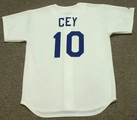 RON CEY Los Angeles Dodgers 1981 Majestic Cooperstown Throwback Home Jersey 