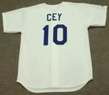 RON CEY Los Angeles Dodgers 1981 Majestic Cooperstown Throwback Home Jersey 