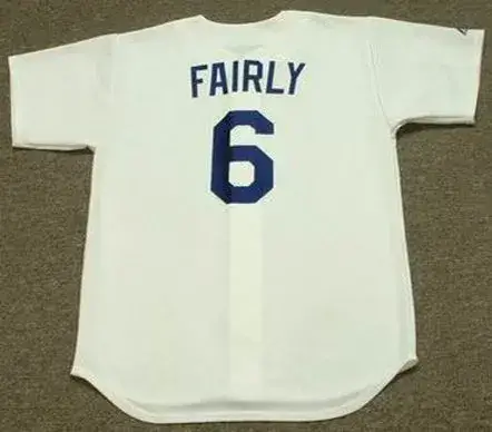 RON FAIRLY Los Angeles Dodgers 1960’s Majestic Cooperstown Throwback Home Jersey 