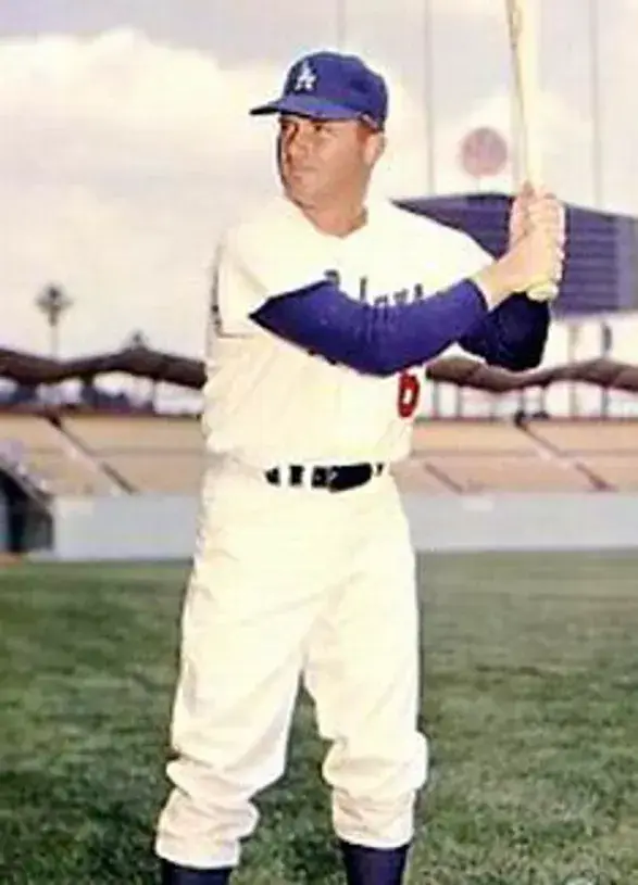 RON FAIRLY Los Angeles Dodgers 1960’s Majestic Cooperstown Throwback Home Jersey 