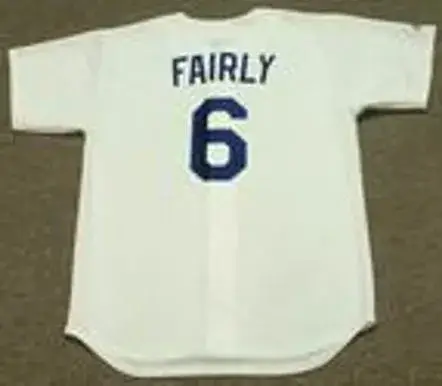 RON FAIRLY Los Angeles Dodgers 1960’s Majestic Cooperstown Throwback Home Jersey 
