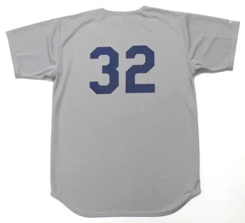 SANDY KOUFAX Los Angeles Dodgers 1965 Away Majestic Baseball Throwback Jersey