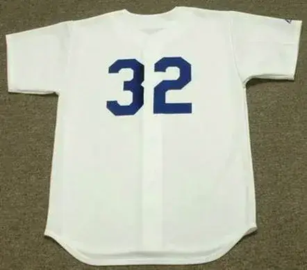 SANDY KOUFAX Los Angeles Dodgers 1965 Home Majestic Baseball Throwback Jersey