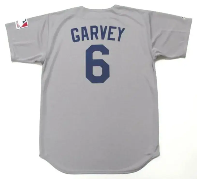 STEVE GARVEY Los Angeles Dodgers 1969 Majestic Throwback Away Baseball Jersey 