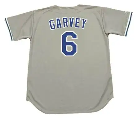 STEVE GARVEY Los Angeles Dodgers 1981 Majestic Throwback Away Baseball Jersey 
