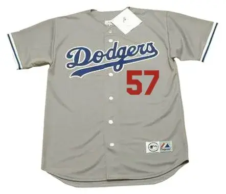 STEVE HOWE Los Angeles Dodgers 1981 Majestic Throwback Away Baseball Jersey