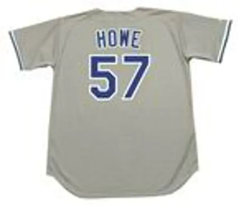 STEVE HOWE Los Angeles Dodgers 1981 Majestic Throwback Away Baseball Jersey 