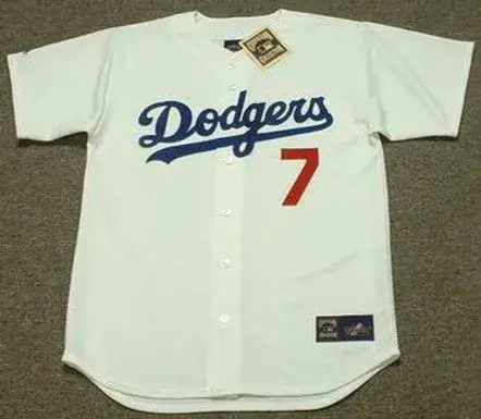 STEVE YEAGER Los Angeles Dodgers 1981 Majestic Home Cooperstown Throwback Jersey