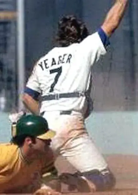 STEVE YEAGER Los Angeles Dodgers 1981 Majestic Home Cooperstown Throwback Jersey 