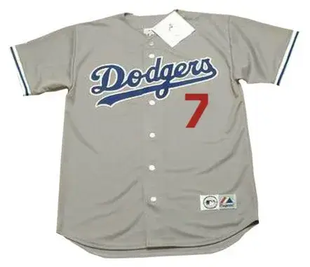 STEVE YEAGER Los Angeles Dodgers 1981 Majestic Throwback Away Baseball Jersey