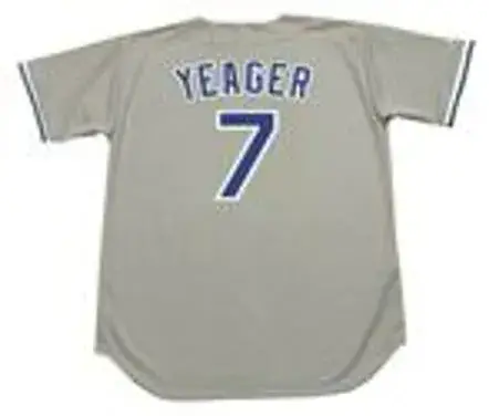 STEVE YEAGER Los Angeles Dodgers 1981 Majestic Throwback Away Baseball Jersey 