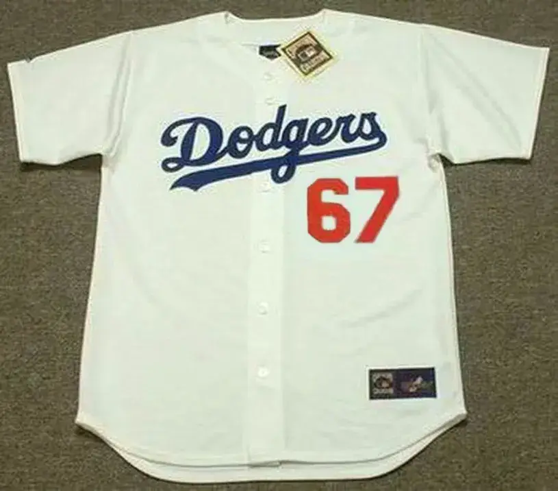 VIN SCULLY Los Angeles Dodgers Majestic Home Cooperstown Throwback Jersey