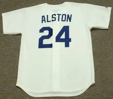 WALTER ALSTON Los Angeles Dodgers Majestic Cooperstown Throwback Home Jersey 