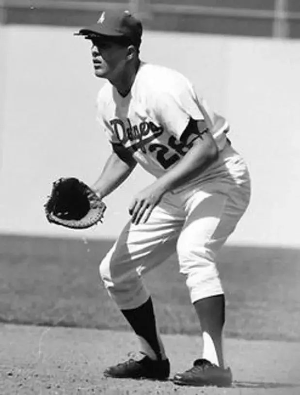 WES PARKER Los Angeles Dodgers 1960’s Majestic Cooperstown Throwback Home Jersey 