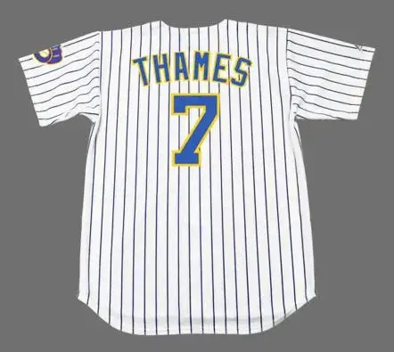 ERIC THAMES Milwaukee Brewers Majestic Alternate Home Baseball Jersey 