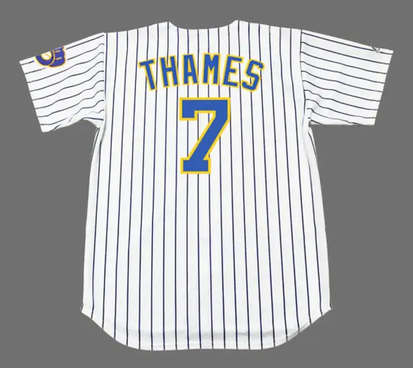 ERIC THAMES Milwaukee Brewers Majestic Alternate Home Baseball Jersey 