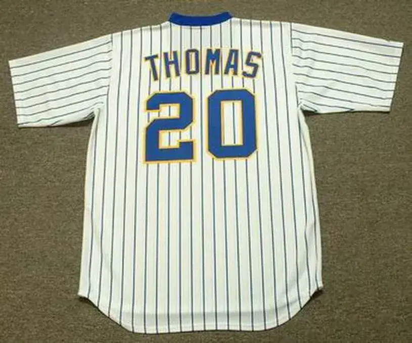 GORMAN THOMAS Milwaukee Brewers 1982 Majestic Cooperstown Home Jersey 