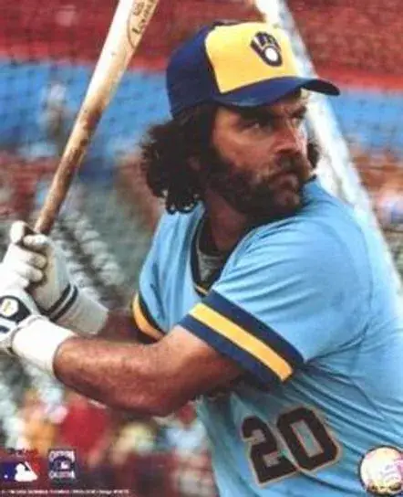 GORMAN THOMAS Milwaukee Brewers 1982 Majestic Cooperstown Throwback Away Jersey 