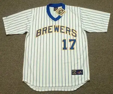 JIM GANTNER Milwaukee Brewers 1982 Majestic Cooperstown Throwback Home Jersey