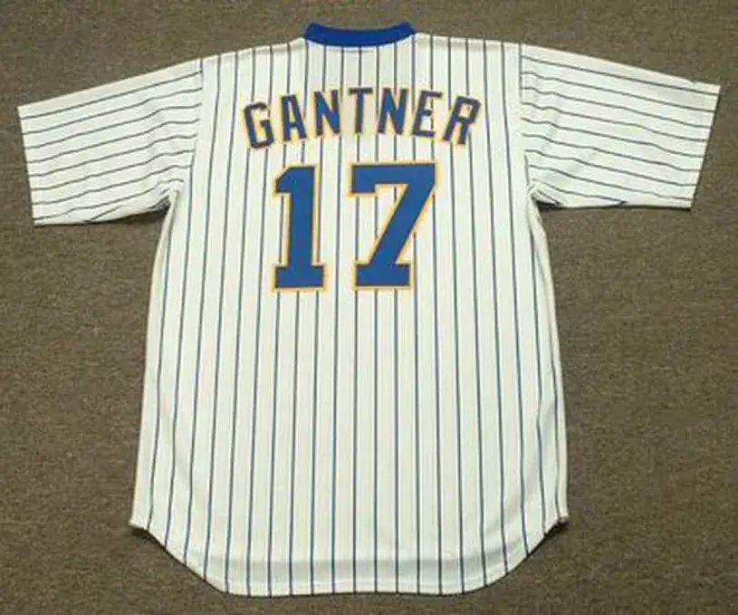 JIM GANTNER Milwaukee Brewers 1982 Majestic Cooperstown Throwback Home Jersey 