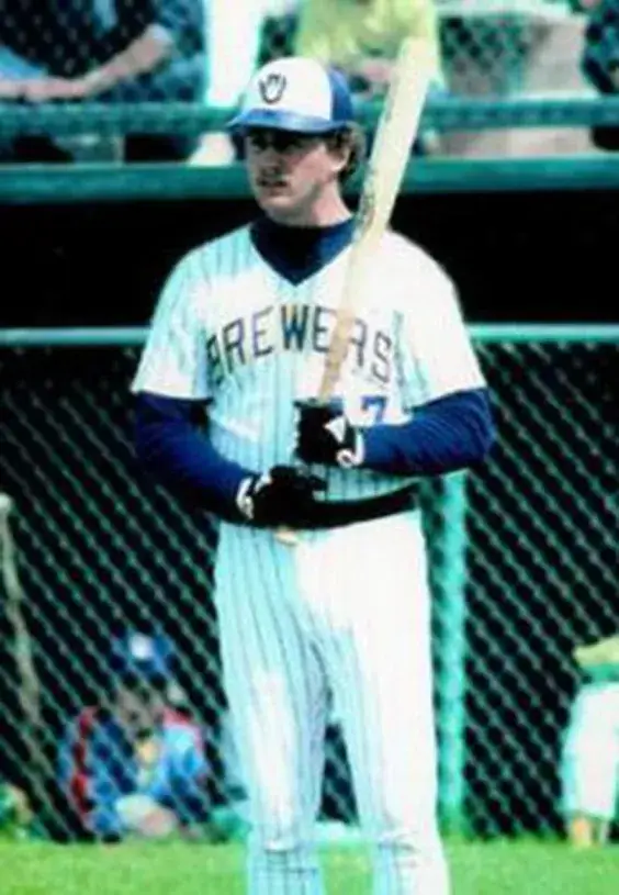 JIM GANTNER Milwaukee Brewers 1982 Majestic Cooperstown Throwback Home Jersey 