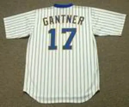 JIM GANTNER Milwaukee Brewers 1982 Majestic Cooperstown Throwback Home Jersey 