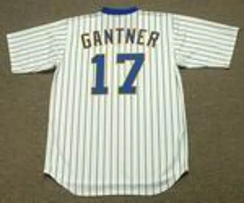 JIM GANTNER Milwaukee Brewers 1982 Majestic Cooperstown Throwback Home Jersey 