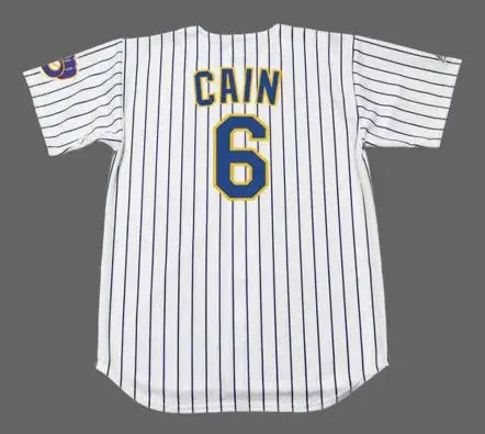 LORENZO CAIN Milwaukee Brewers Majestic Alternate Home Baseball Jersey 