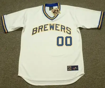 MILWAUKEE BREWERS 1970’s Majestic Cooperstown Throwback Home Jersey Customized “Any Name & Number(s)”
