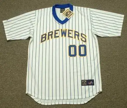 MILWAUKEE BREWERS 1980’s Majestic Cooperstown Throwback Home Jersey Customized “Any Name & Number(s)”